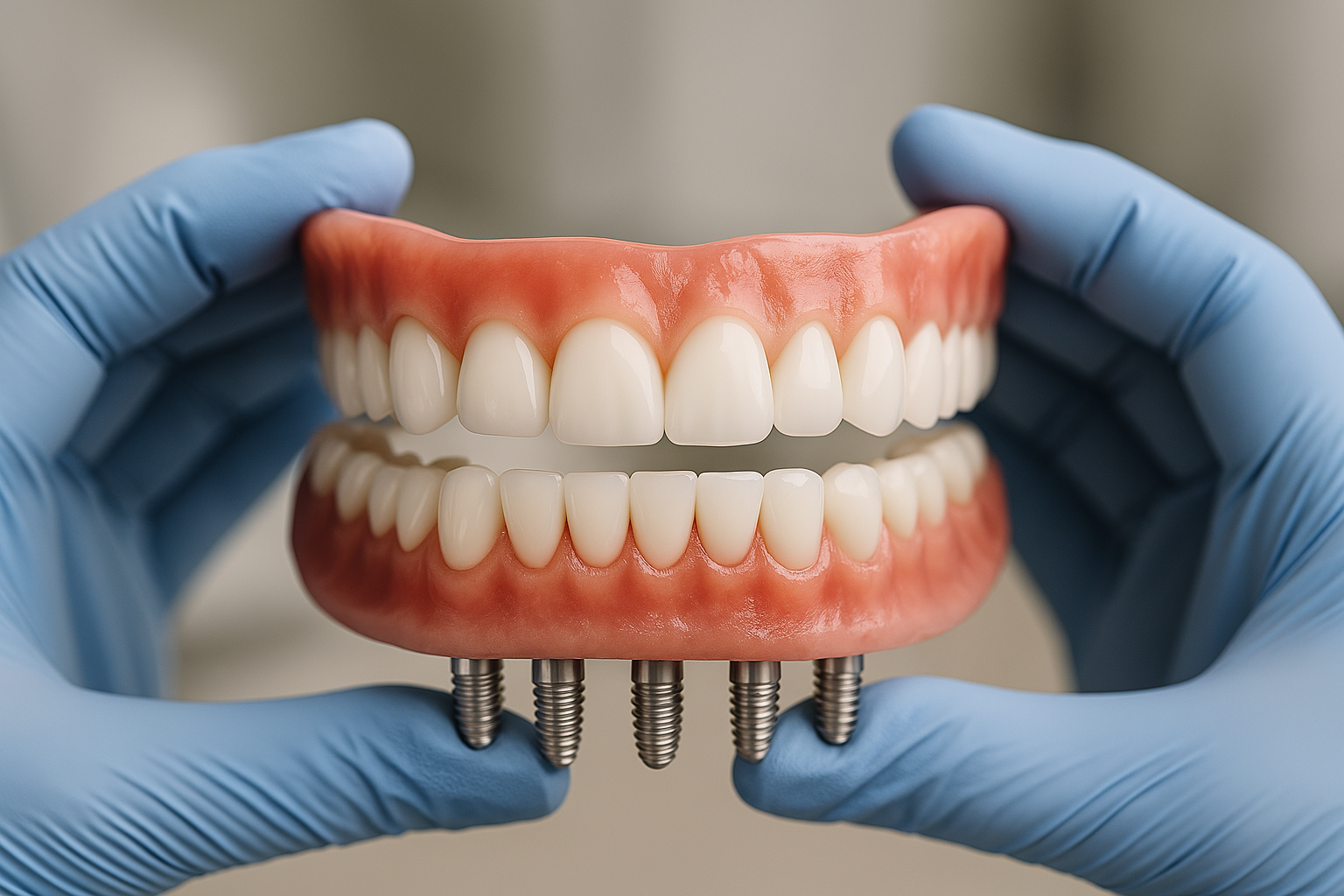 Full Fixed Set of Teeth - dental implant option Highland IN by Dr. Pulver