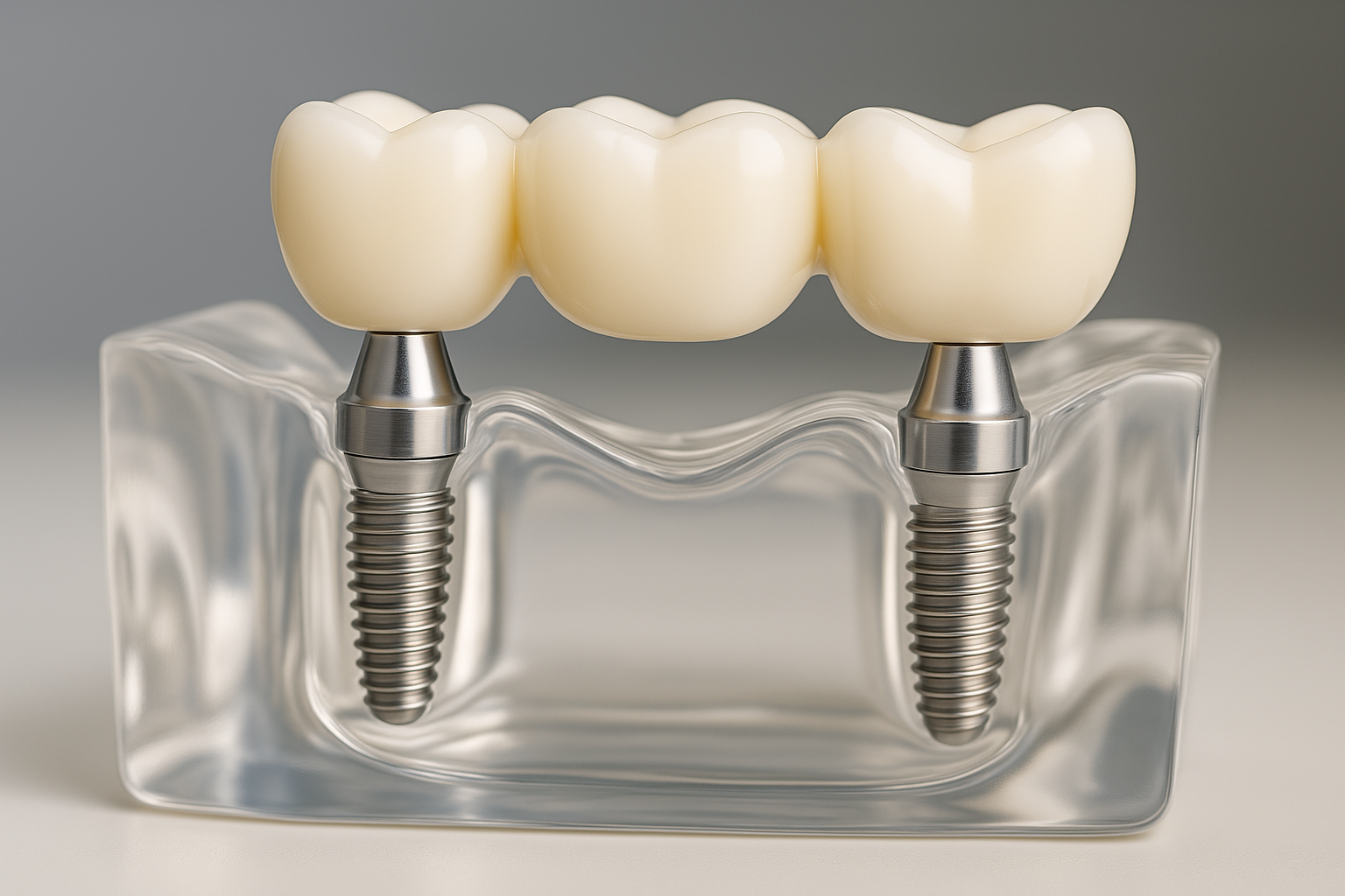 Multi-Implant Bridge - dental implant option Highland IN by Dr. Pulver